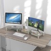 Hemudu Dual Monitor Stand -Adjustable Length and Angle Dual Monitor