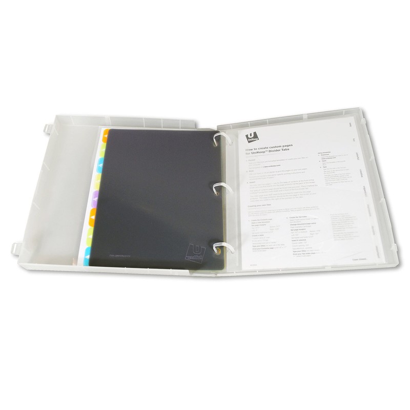 UniKeep 3 Ring View Binder - Binder Case is Fully