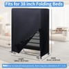 Rollaway Bed Storage Cover fits 33-inches Single Adults Cot, Folding