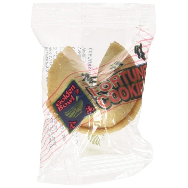 100 Pcs Fortune Cookies Fresh Single Wrap(golden Bowl)