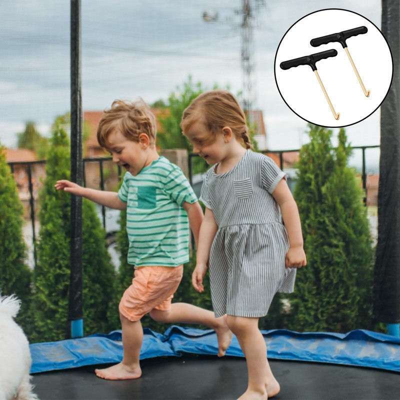 SHENLONG 2 Pack Trampoline Spring Pull Tool Kit Parts, T-Hook