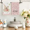 Artoid Mode Pink Bunny Rabbit Ears Floral Leaves Easter Kitchen
