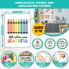 Decorably 12 Diversity Posters for Classroom, 11x14in Matte-Laminated Inspirational Inclusive