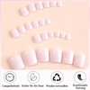 Press on Toenails (Nude Pink, 24 Pieces)
