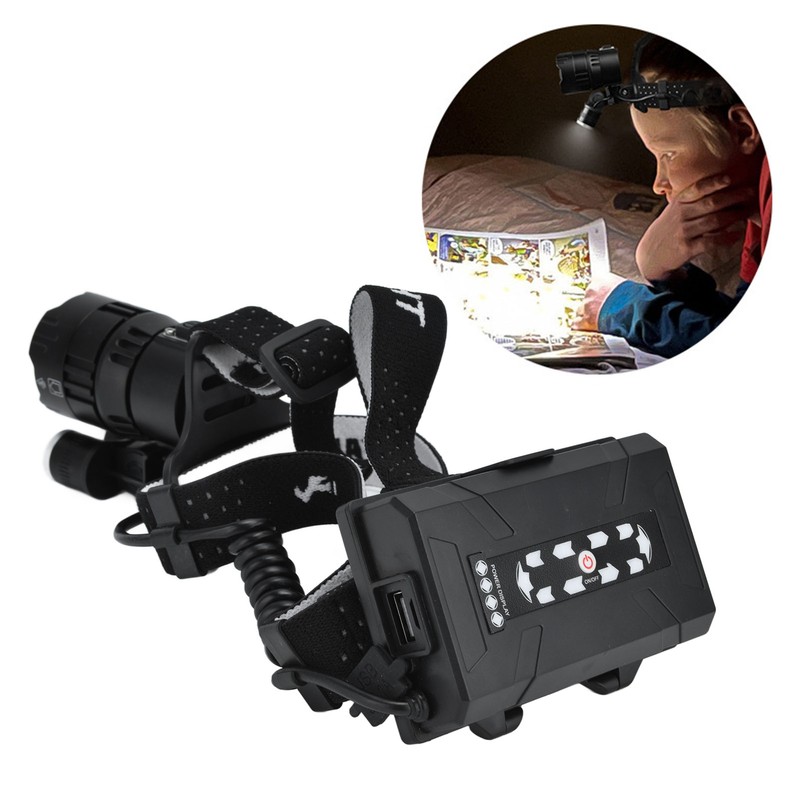 XHP160 Strong Headlight USB Charging Adjustable Waterproof Head Mounted Telescopic