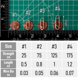 Dr.Fish 40 Pack Fishing Power Clips Stainless Steel Topwater Speed Lure Clips Quick Change Fishing Snap Connector Saltwater Freshwater Fishing Terminal Tackle 75LB