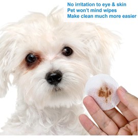 100Pcs/Box Cleaning Wipes, Dog Eye Wipes Cleaning Wipes, Ear Cleaning Wipes for Dogs and Cats to Remove Spots Caused by Tears Mucus Saliva