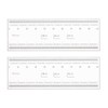 sourcing map 2pcs Film Flexible Ruler 10cm 0.1mm Scale with