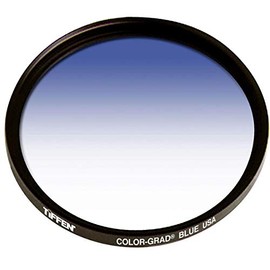 Tiffen 55mm Graduated Camera Lens Filter (Blue)