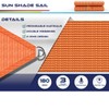 Windscreen4less 10' x 12' x 15.6' Sun Shade Sail Right