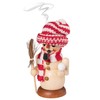 Wichtelstube-Kollektion Wooden Incense Smoker Figurine Snowman Christmas Incense Smoker