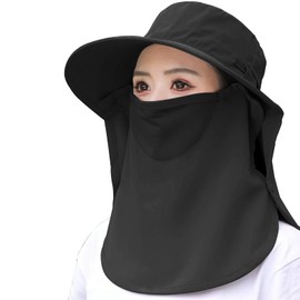 Driono Gardening Hat, 3 Ways to Use, Women's, Wide Brim, Comes with Sauce, UV Protection, Hat with Chin Strap, Prevents Blowing Away from the Wind, UV Protection, Farming Work, Gardening, Outdoors