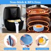 XANGNIER Silicone Air Fryer Egg Mold,3 Pcs Reusable Nonstick Egg