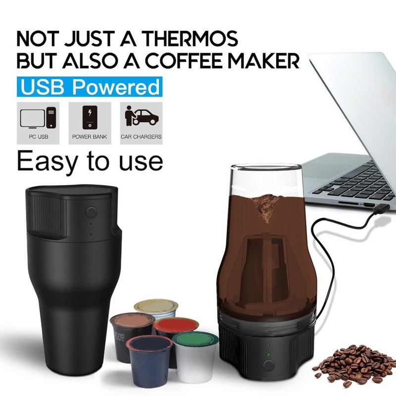 Automatic Portable Coffee Machine 500ml / 17oz USB Charging Coffee