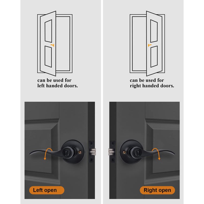 Keyed Alike Front Door Lever Lockset with Single Cylinder Deadbolt