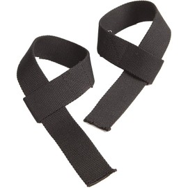 GoFit Cotton Support Wrist Straps - Weight Lifting, Black, GF-CWS