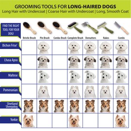 Safari Bristle Dog Brush with Bamboo Handle, Large