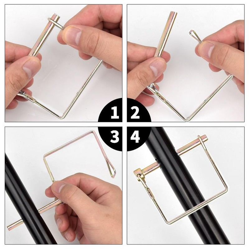 Comonc 10 Pack 1/4 Inch Trailer Hitch Pin Tractor Tow