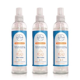Allium Desodorante Natural Con Piedra De Alumbre 250 Ml Pies Y Axilas, Libre de Aluminio Y Parabenos, Antibacteriano, Frescura Y Proteccin Continua 3 