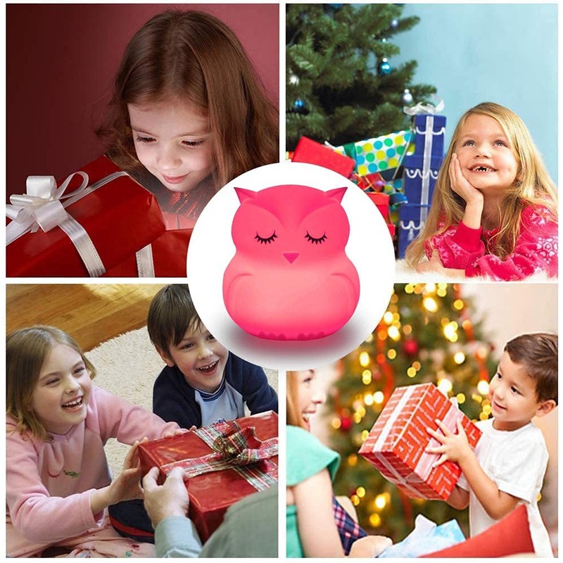 Tianhaixing Animal-Shaped Big Night Light for Children/Adults, Rechargeable LED Soft