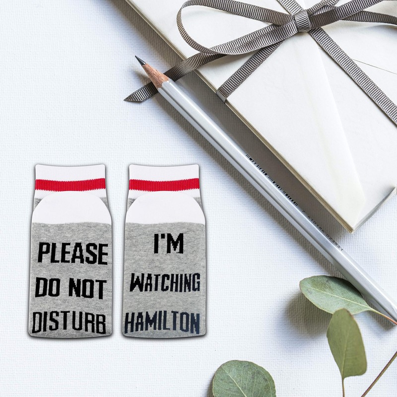 The Broadway Musical Hamilton Inspired Socks I'm Watching Theatre Lover