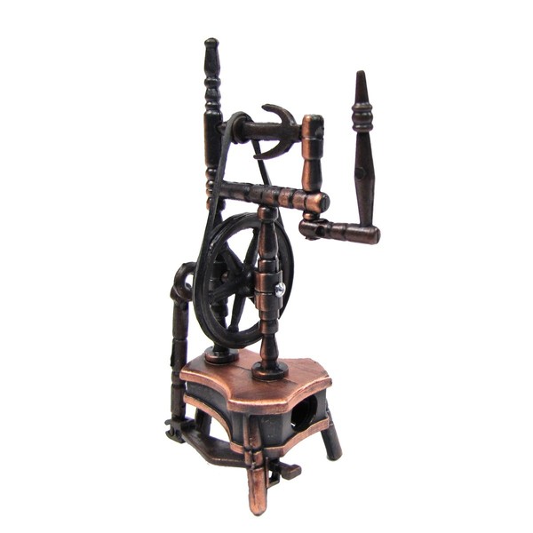 Treasure Gurus 1:12 Scale Miniature Dollhouse Replica Spinning Wheel Die
