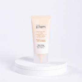 [Glowing Tone Up Inorganic Self-driving Cream] Make Prem Glow Beige Tone Up Sun Cream 40ml+40ml / [결광톤업 무기자차] 메이크프렘 글로우 베이지 톤업 선크림 40ml+40ml