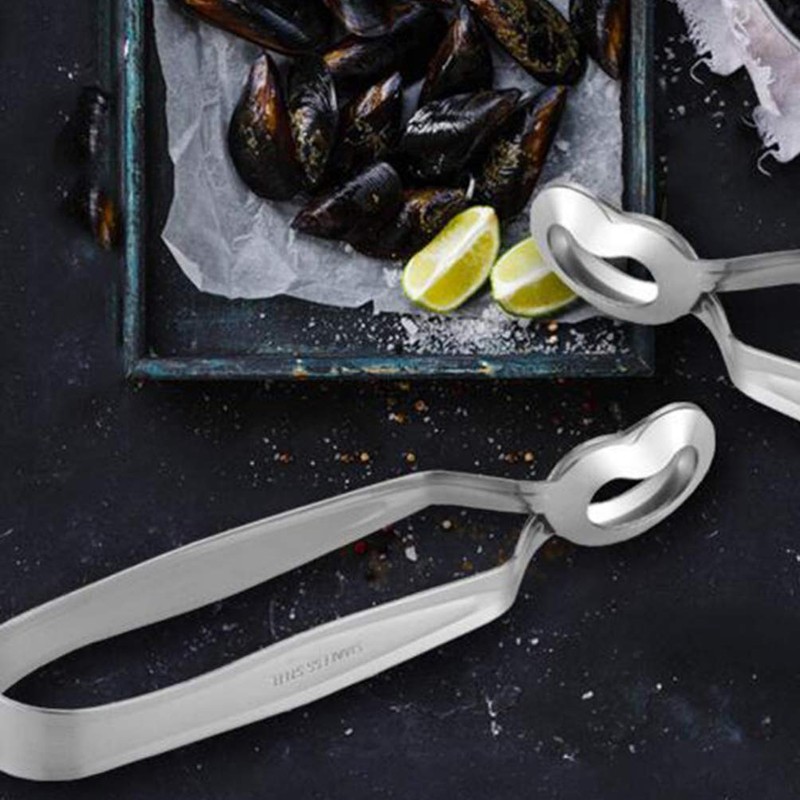 UPKOCH 2pcs Snail Tong Snail Fork Stainless Steel Mini Kitchen