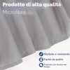 Martex Mantovana giroletto con volant, facile da montare, in microfibra,