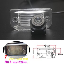 Navinio Backup Camera Waterproof Rear-View License Plate Rear Reverse Parking Camera for MB C/E/CLS/CLK/SLK/SL Class W209 W203 W211 W219 E320 R171 S211 R230 C219