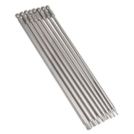 HAPPOW 8Pcs 200 mm/7.9" Long Torx Head Screwdriver Bit Set, Long Magnetic Screwdriver,1/4" Hex Shank Impact Driver Bits，Magnetic T8-T40, S2 Steel Impact Driver Bits for Secure Fastening