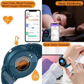 0.8cm Ultra Thin Smart Watch Fitness Tracker Pedometer with Heart Rate, Blood Pressure, Blood Oxygen and Sleep Monitoring Functions, Support Message Synchronization, Multiple OSD Languages