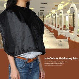 Hairdressing Salon Apron Hair Cloth for Barbershop Water Resistant Hair Cutting Cape Black Shampoo Cloth VCXN