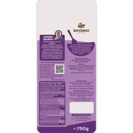 Barnhouse Krunchy Dinkel alternativ gesüßt, Bio Dinkel-Knuspermüsli aus Bayern, nur mit Reissirup gesüßt, 1 x 750 g