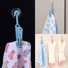 6-Pack Suction Clips Clothespin 2ea