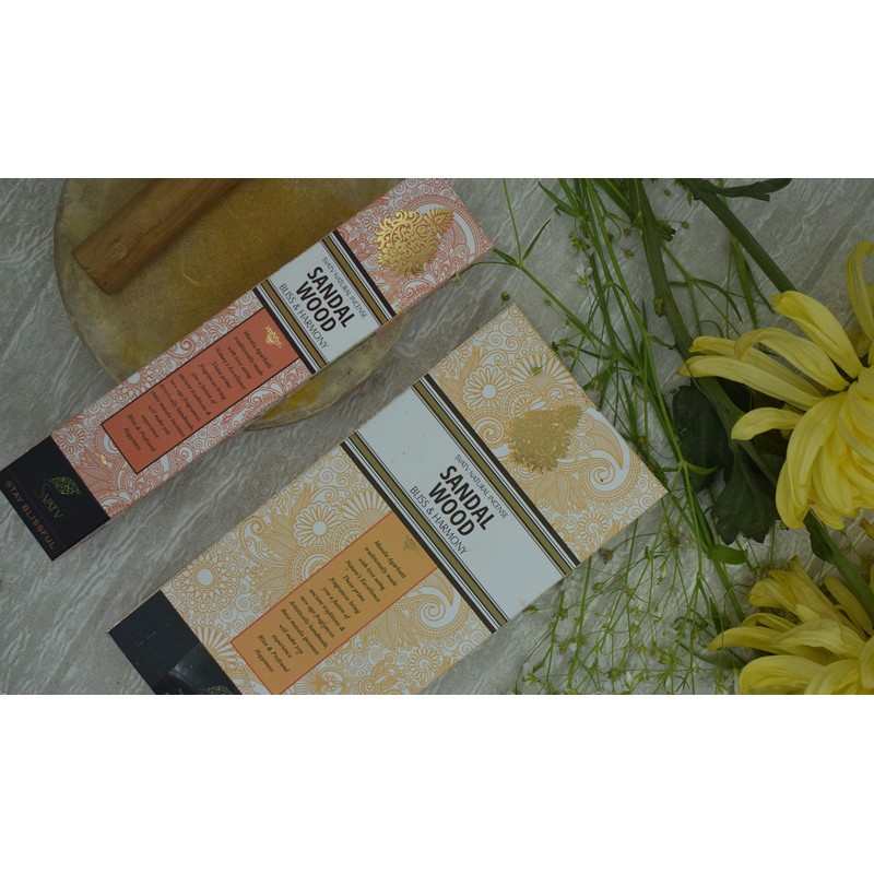 SVATV Herbal & Ancient Vedic Method Sandalwood Incense Stick for