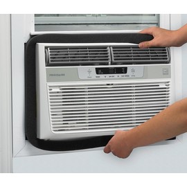 Rocky Mountain Goods Air Conditioner Weather Seal Foam - 1-1/4 in Thick x 42 in L - Durable Polyurethane Foam Strip - Black Weatherproof Insulation for Window AC Units - Energy Saving