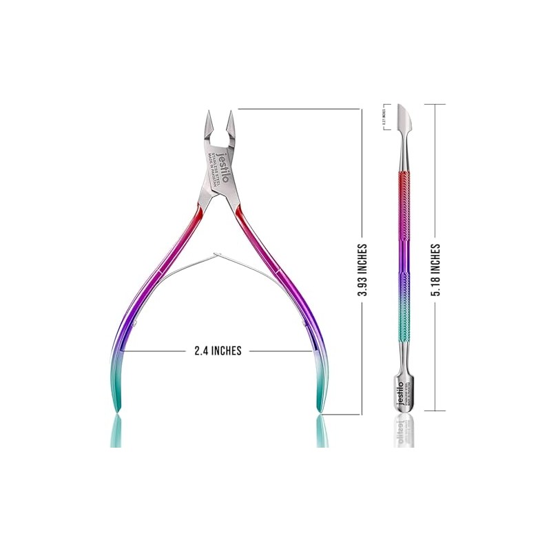 Jestilo Cuticle Remover Tool Set with Cuticle Cutter and Cuticle