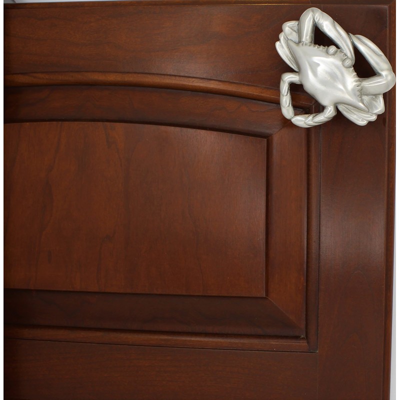 Costello Coastal Crab Cabinet Knob (Large), Pewter Collection Hardware