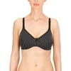 Naturana Damen Bügelloser Schwangerschafts-BH, Schwarz (Black/White),90B