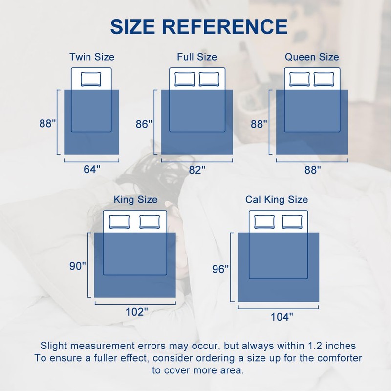 MEELUS Lightweight Comforter Cooling White, All Season Duvet Insert Breathable