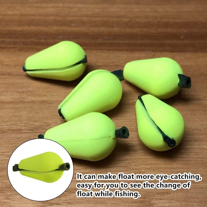 Xsdjasd 30pcs EVA Teardrop Strike Fly Fishing Float Strike Indicator