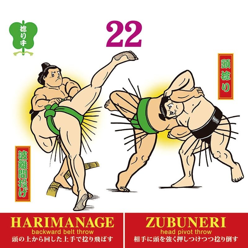 Tri-X CL-742 Daily Sumo Sumo 82 Hand Calendar, Tabletop, 7.5