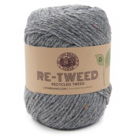 (1 Skein) Lion Brand Yarn ReTweed Yarn, Arctic Ice