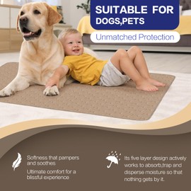 Alsunny Hospital Incontinence Pads for Bed 36x52 Inch(4Pack),Hide Stains Adult Bed Pads,Non Slip Heavy Absorbency Bed Pads Washable for Elderly,Bed Protector Pads,Waterproof Bed Pads Washable for Pet