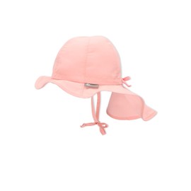 Sterntaler Unisex Flapper with Ties and Neck Protection, Pale Pink