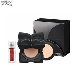 MUZIGAE MANSION Sleek Matt Cushion + Lip Oil Set 3items, Shade:N25
