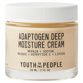 Youth To The People Youth To The People Adaptogen Skin Repairing Moisture Cream, Hydrating Face Moisturizer for Sensitive & Dry Skin, Soothes Skin Barrier, Dermatologist Tested, Fragrance-free, Vegan - 2 Fl Oz