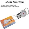 2 in 1 50lb Manual Luggage Weighing Scale, 1M Measuring