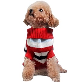 Dog and Cat Sweater, Soft Turtleneck Pullover Vest for Autumn and Winter, Ideal for Puppies, Kittens, Teacup Poodles, and Chihuahuas, XL